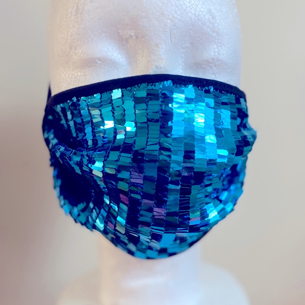 Sequin fashion face mask